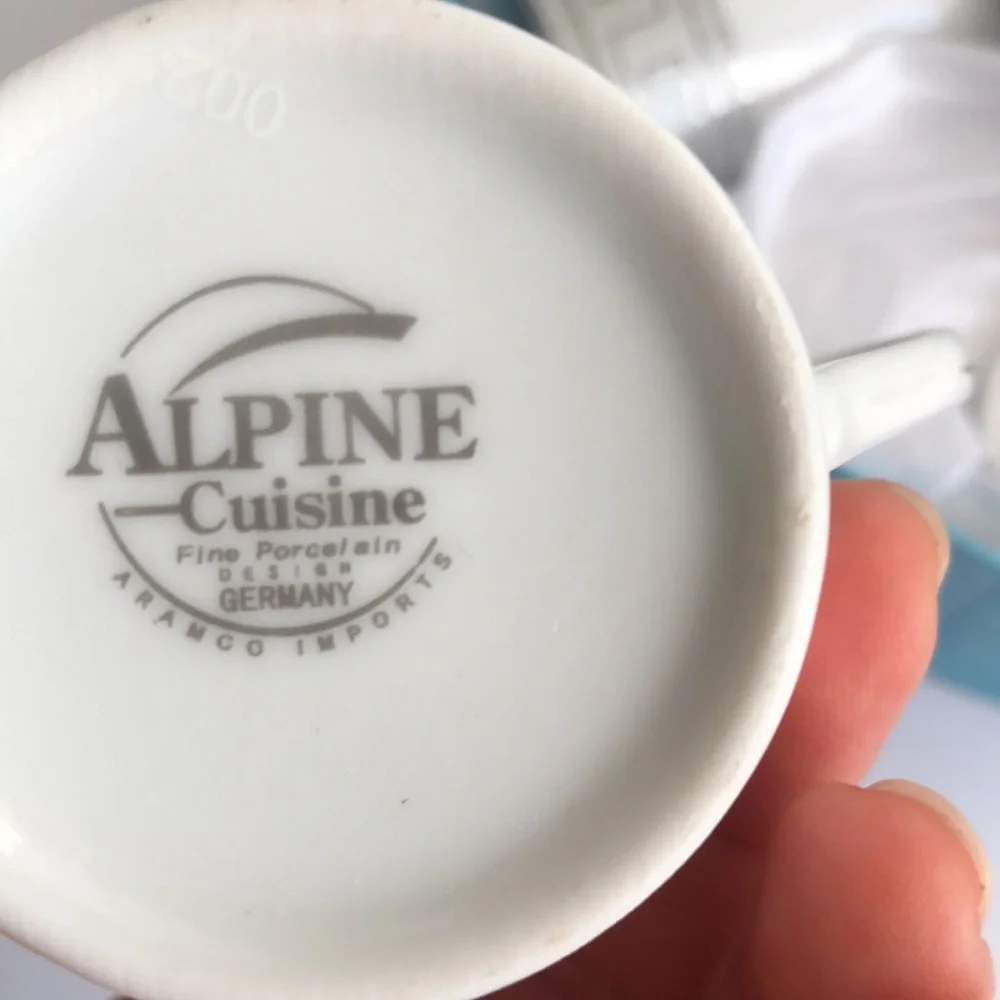 Alpine Cuisine Fine Porcelain coffee and Tea Set